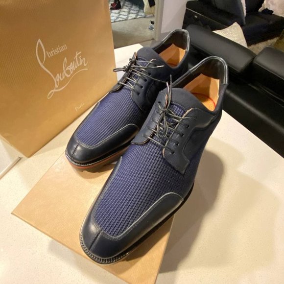 Authentic Christian Louboutin SIMON FLAT BLUE 42.5